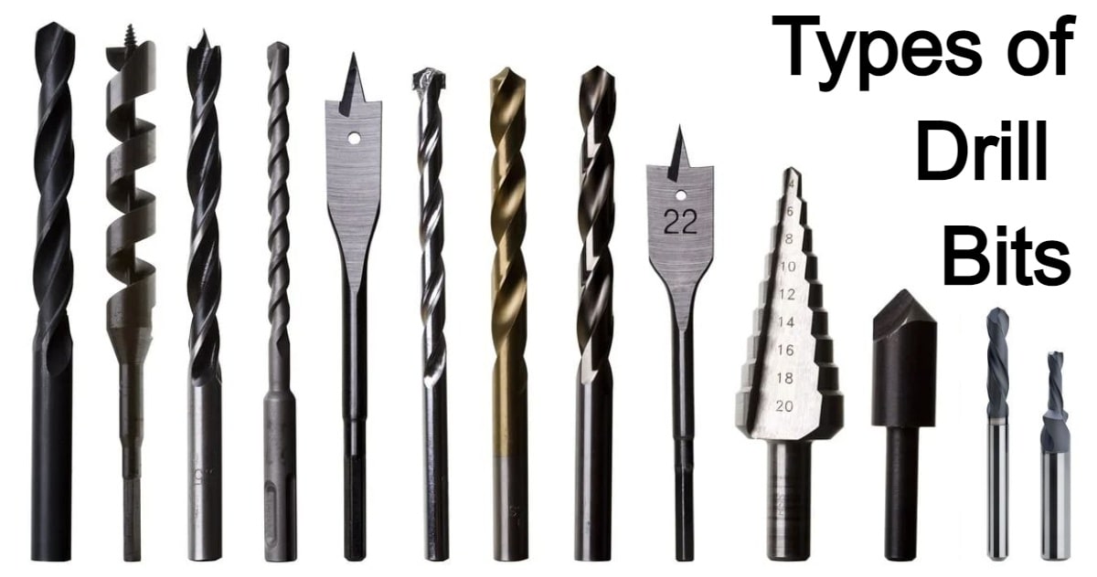 types of drill bits lathe
